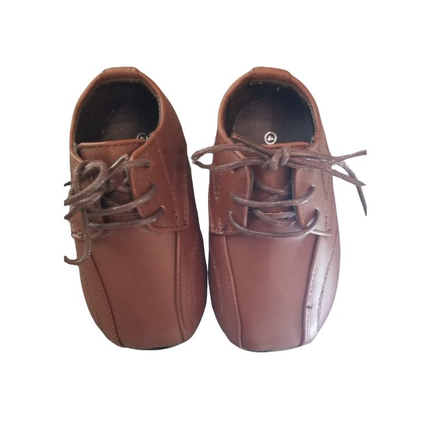 Brown Leather Oxford Shoes for Boys