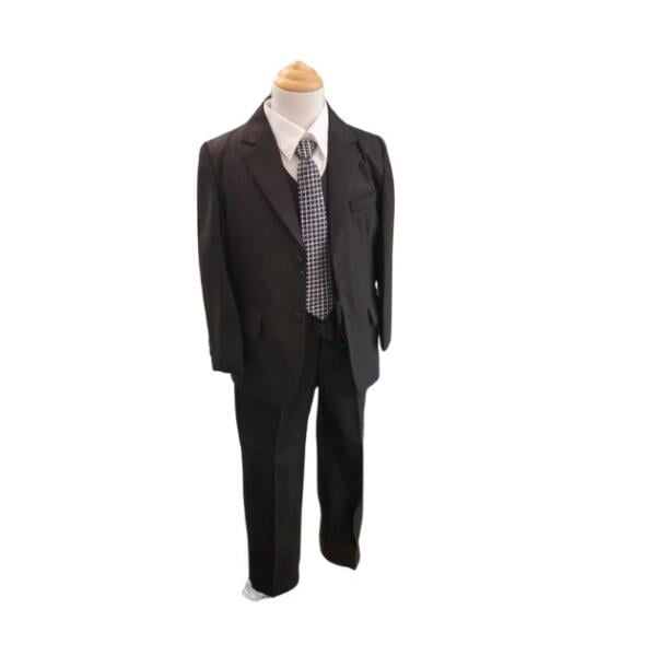 Black 4-Piece Suit for Boys