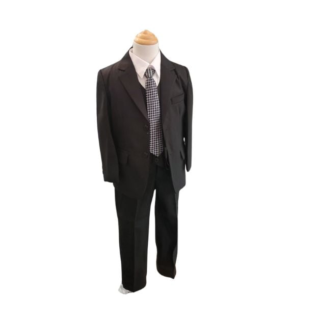 Black 4-Piece Suit for Boys