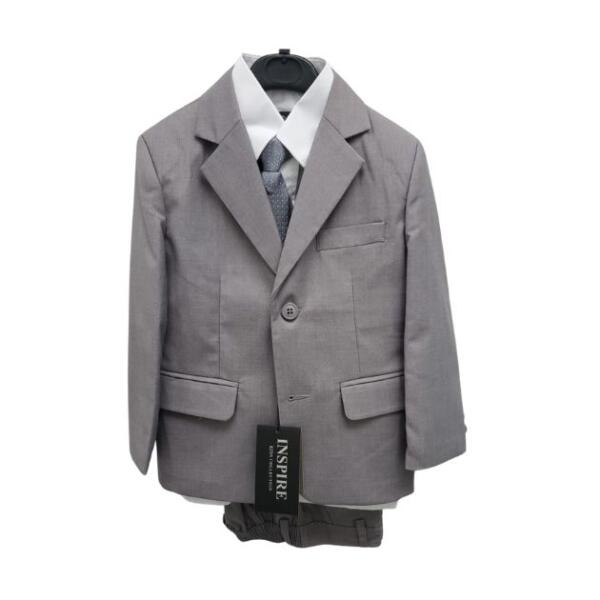 Grey 3-Piece Suit for Boys - Image 2