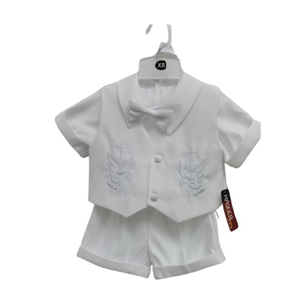 White Christening Outfit for Baby Boys