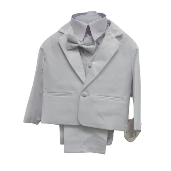 White Classic Tuxedo for Baby Boys