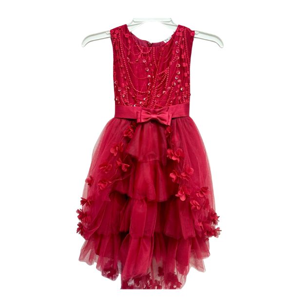 Ruby Radiance High-Low Dress