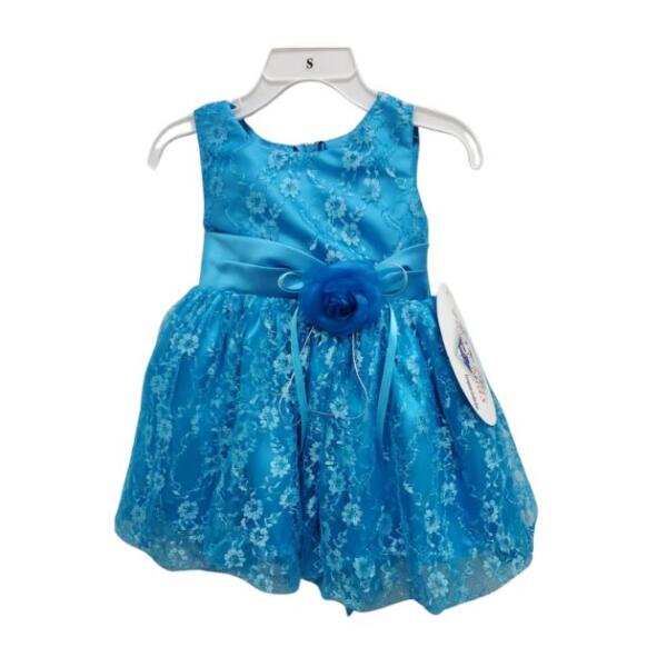 Sky Blue Lace Dress for Girls