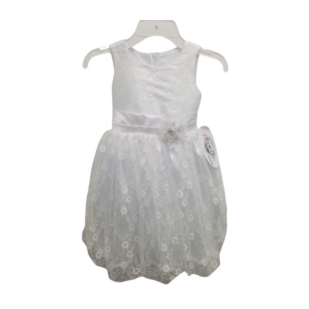 Elegant White Tulle Dress for Girls